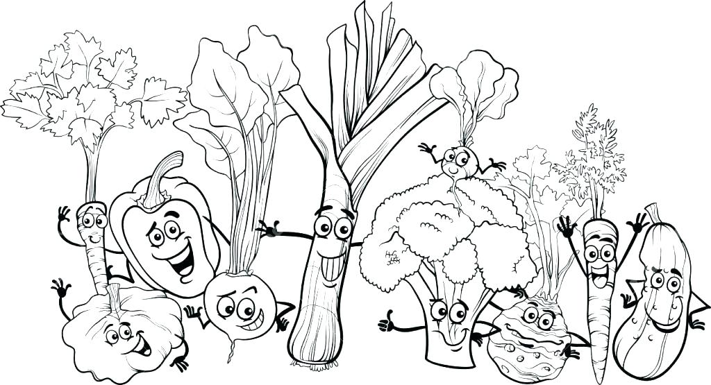Veggie Coloring Pages