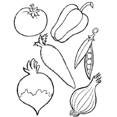 230x230 Top 10 Free Printable Vegetables Coloring Pages Online