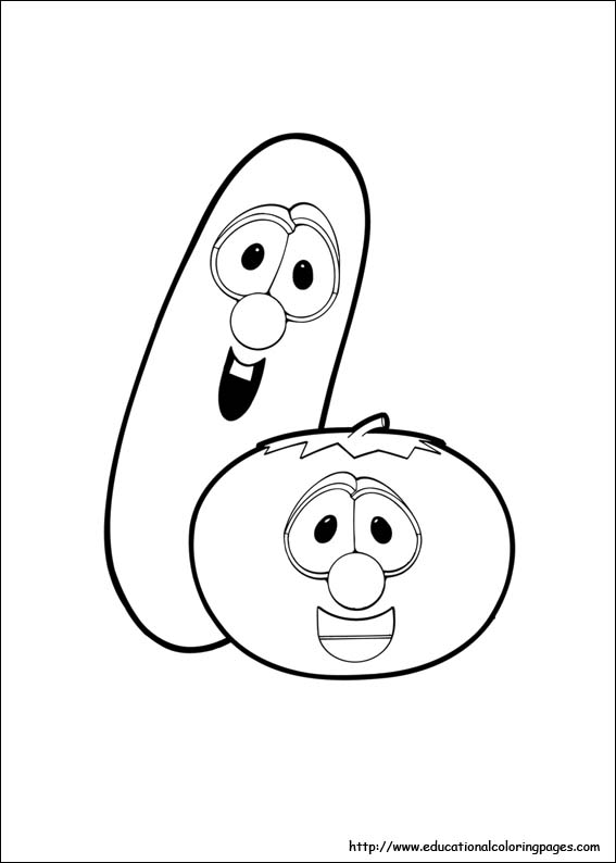 567x794 Veggie Tales Coloring Pages Free For Kids