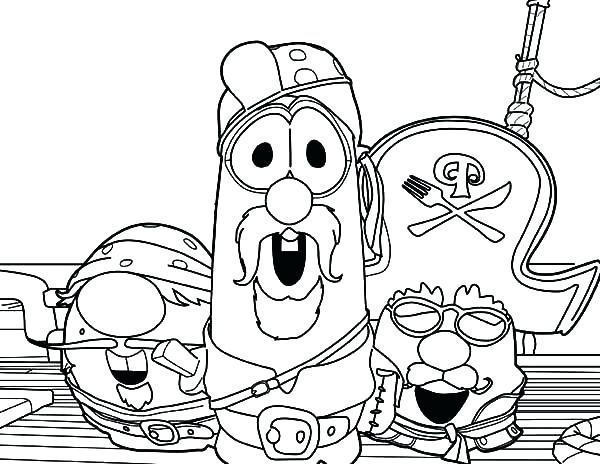 600x464 Pirate Color Page Pirate Color Page Boy Veggie Tales Boy