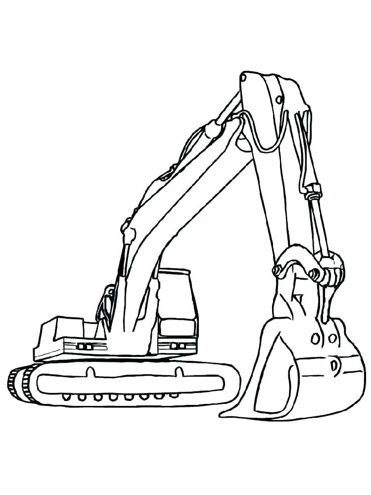750x1000 Construction Vehicles Coloring Pages