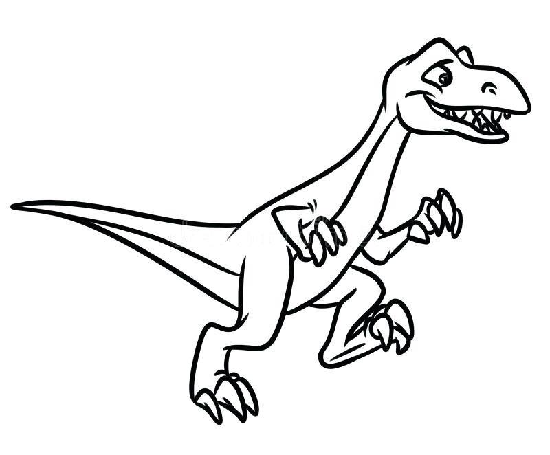 800x662 Velociraptor Coloring Page Download Raptor Dinosaur Period
