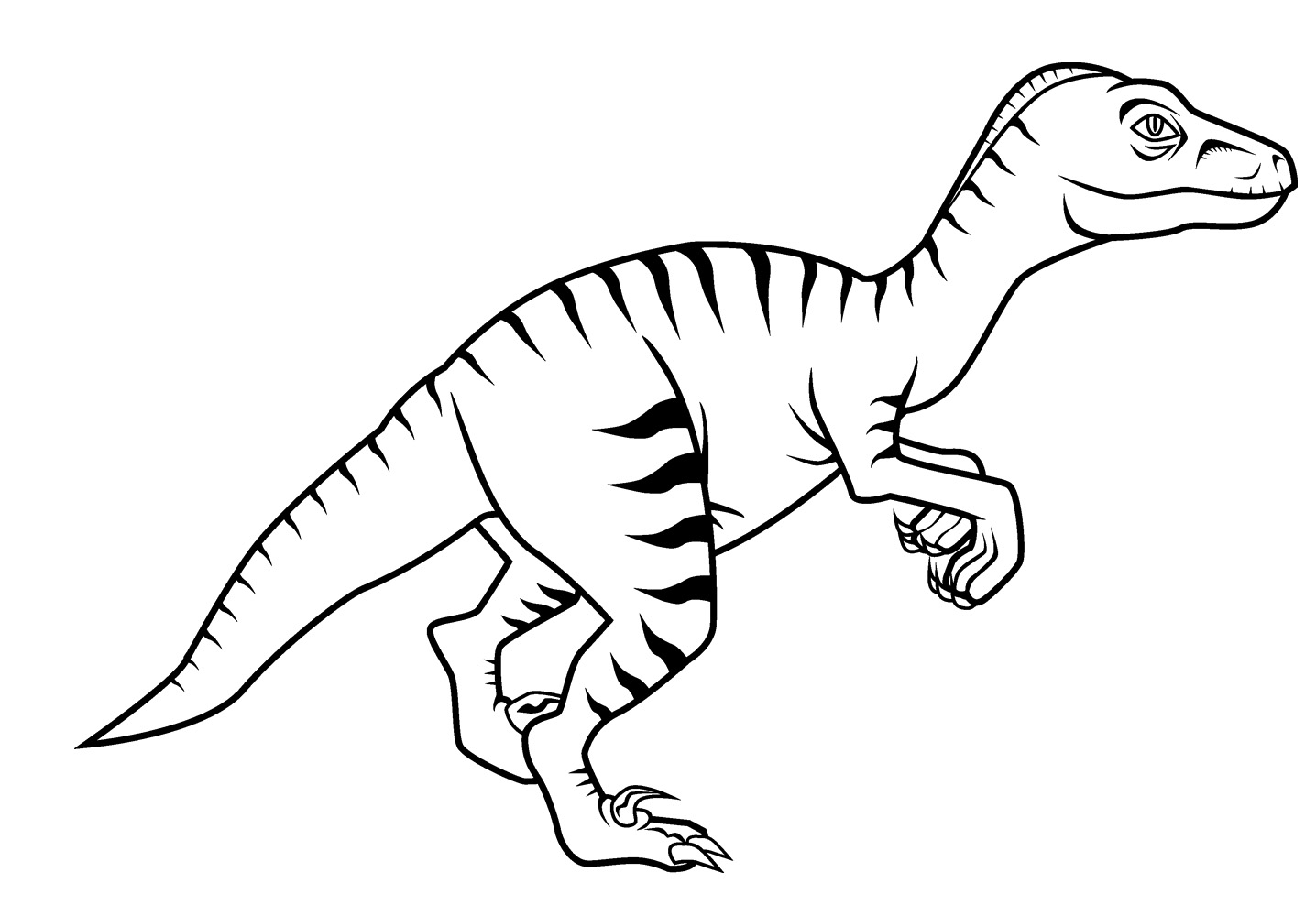 1436x1000 Free New Dinosaur Velociraptor Coloring Pages For Kids New