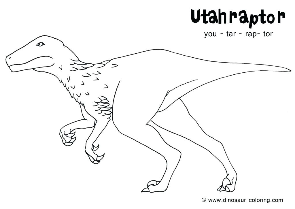 1024x725 Velociraptor Printable Coloring Pages By Coloring Page By