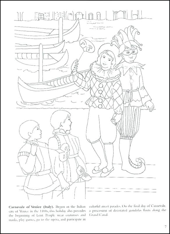 583x800 Gondola Coloring Page Coloring Page Venice Gondola Coloring Pages