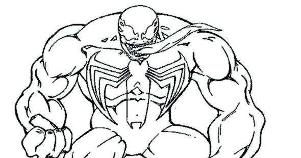 590x310 Spiderman Vs Venom Coloring Pages Venom Coloring Page Venom