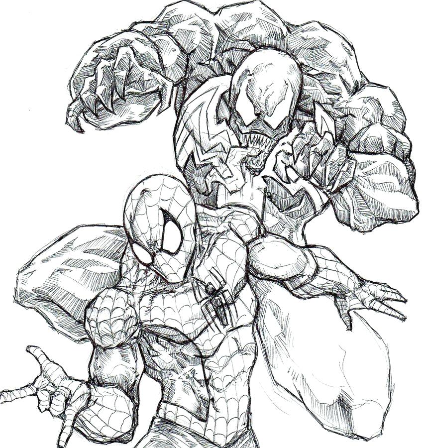 852x900 Venom Coloring Page Free Printable Coloring Pages For Adults
