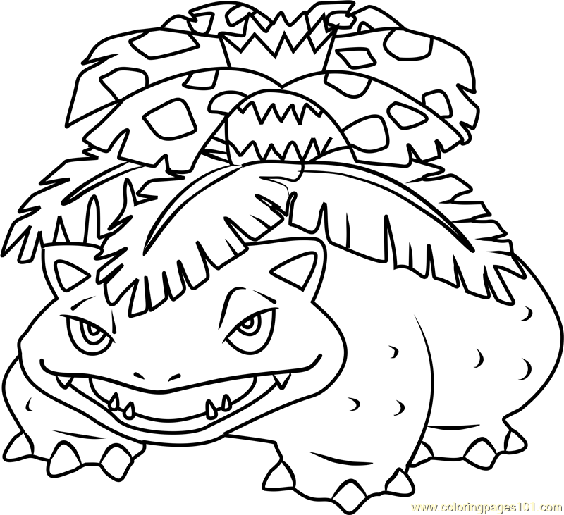 800x731 Pokemon Coloring Pages Venusaur