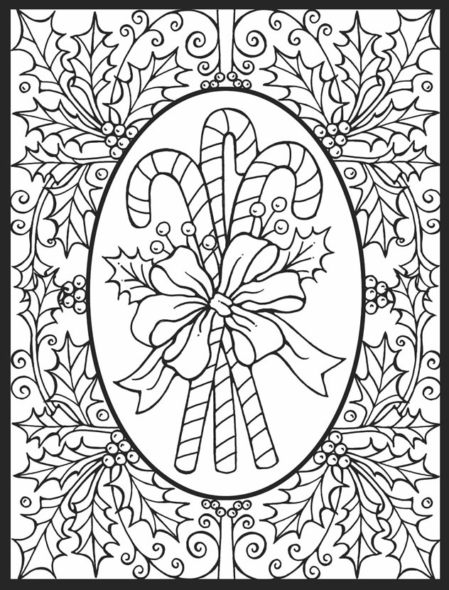 632x830 Stained Glass Coloring Pages For Christmas