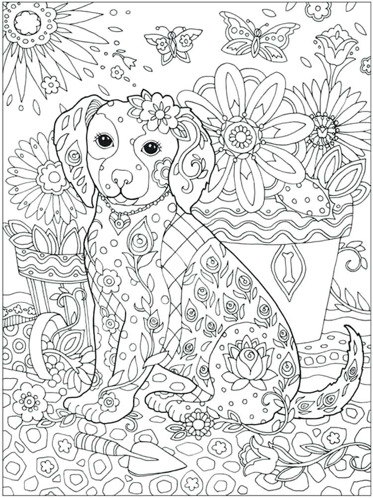 750x1000 Detailed Coloring Pages Adult Animal