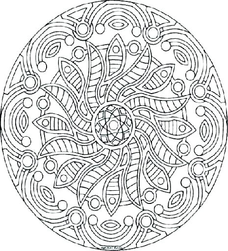 465x512 Intricate Coloring Pages