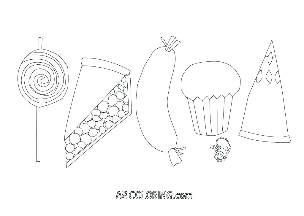 1024x728 Very Hungry Caterpillar Coloring Pages Printables Caterpillar