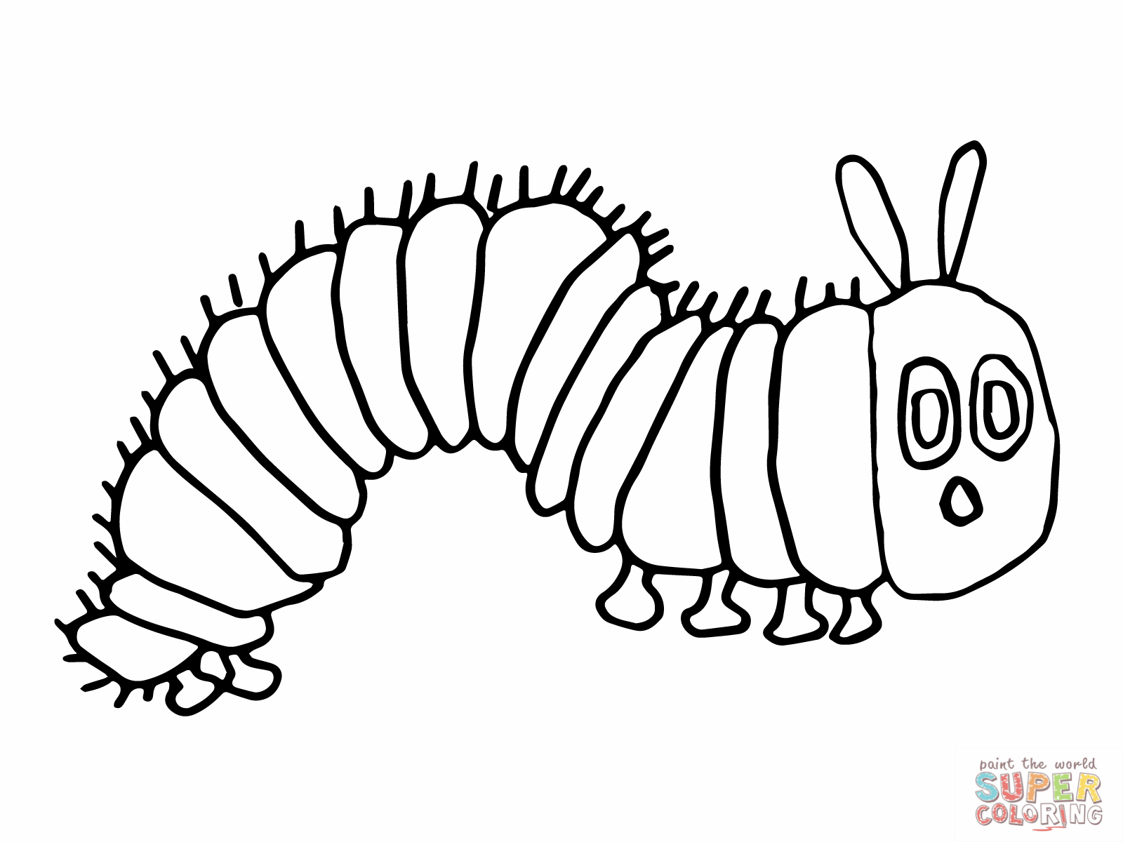 1600x1200 Very Hungry Caterpillar Coloring Page Perfect Very Hungry