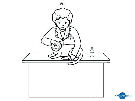 440x330 Vet Colouring Pages Veterinarian Coloring Page Vet Colouring Free