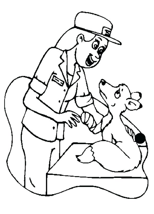 600x831 Veterinarian Coloring Page Veterinarian Coloring Pages Para