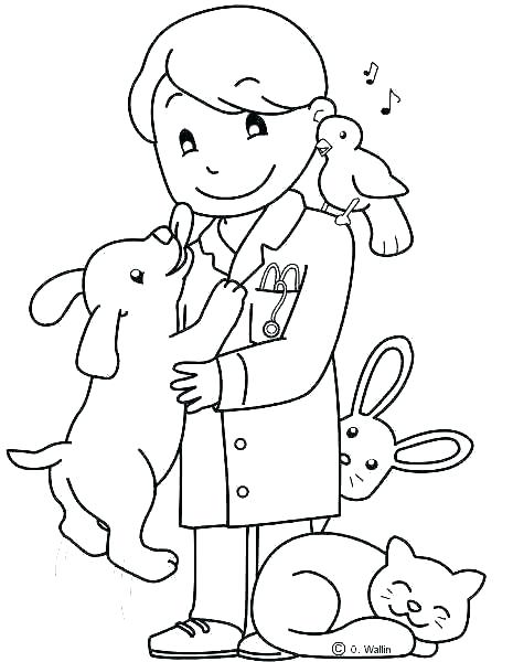 465x600 Veterinarian Coloring Page Project Veterinarian Coloring Pages