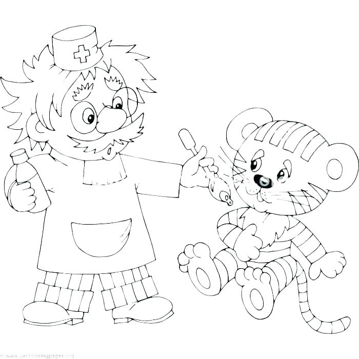 700x700 Veterinarian Coloring Pages Project Printable Veterinarian