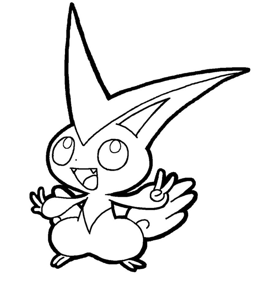 852x937 Victini Coloring Pages Collection For Kids 2018 Fine
