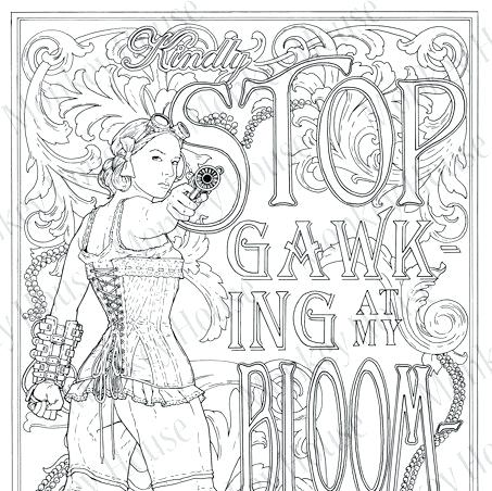 453x452 Victorian Coloring Pages Steampunk Coloring Page Stop Gawking