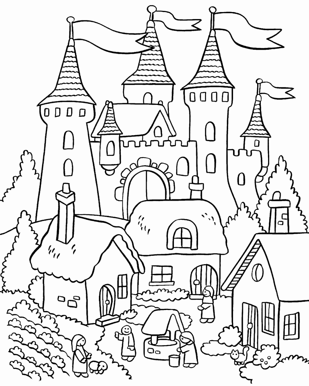 1025x1280 Houses Coloring Book An Adult Coloring Book Of 40 Architecture
