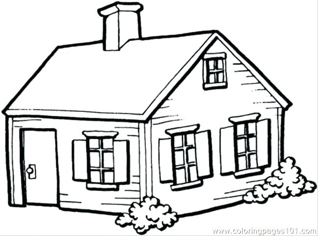 650x483 Coloring Pages Of Houses Houses Coloring Pages Small House In