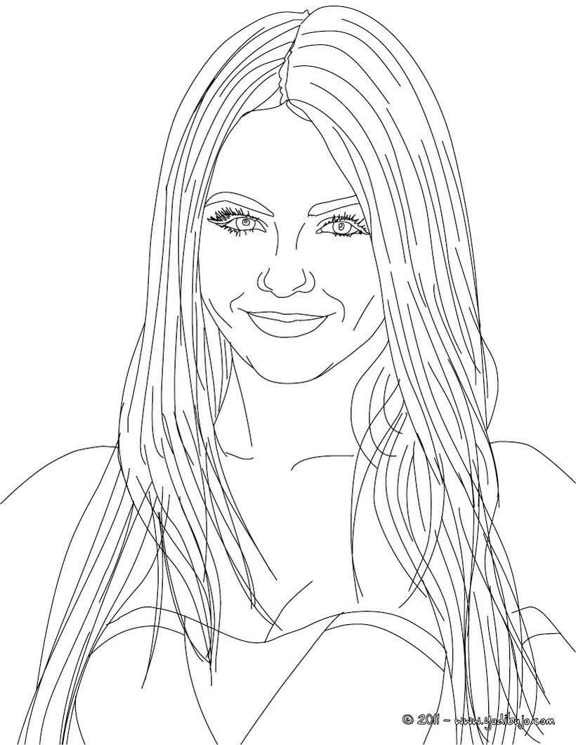 Victorious Justice Coloring Pages