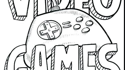 500x280 Video Games Coloring Pages