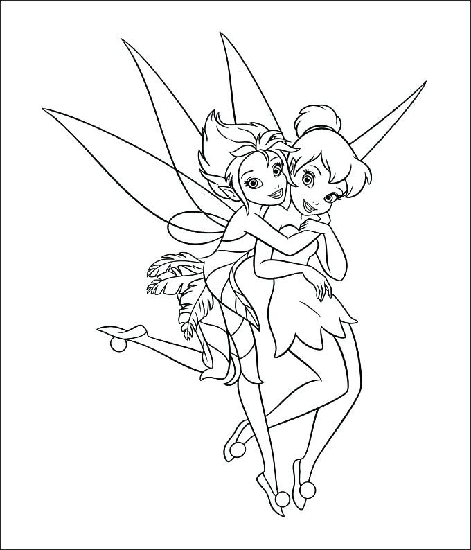 680x794 Tinkerbell Coloring Pages Glowing Pixie Around Coloring Page