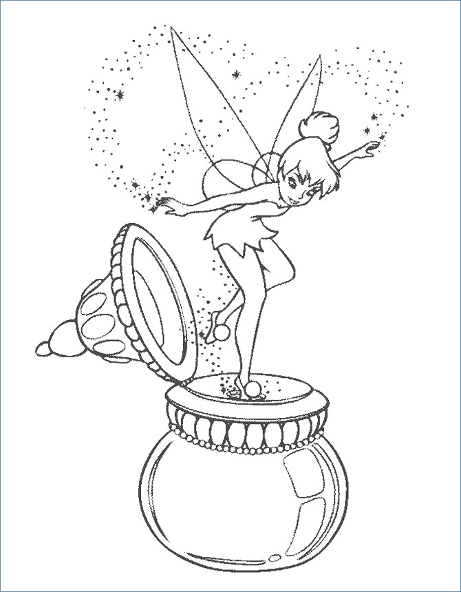 670x860 Vidia Tinkerbell Coloring Page