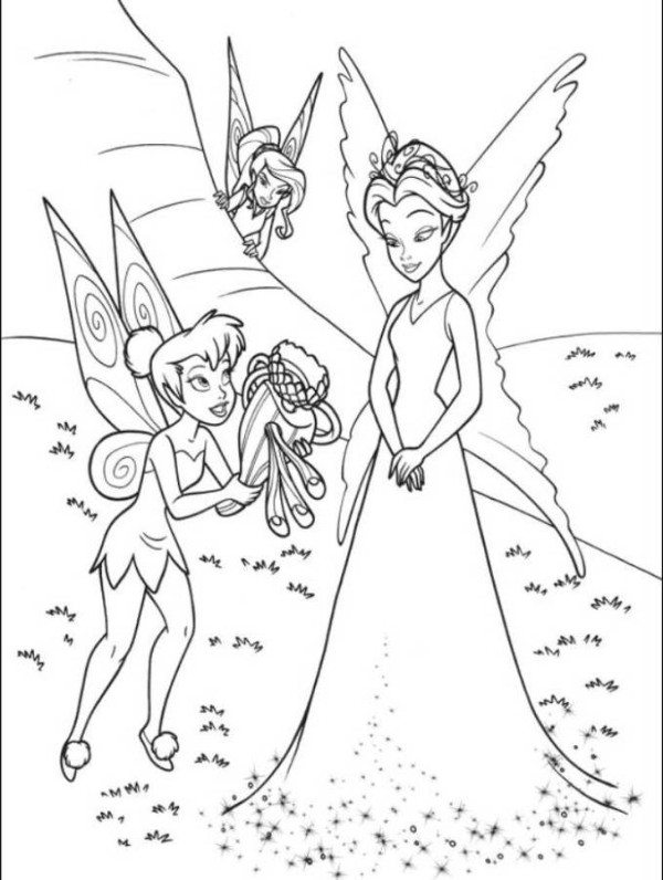 600x796 Vidia Tinkerbell Queen Clarion Coloring Pages