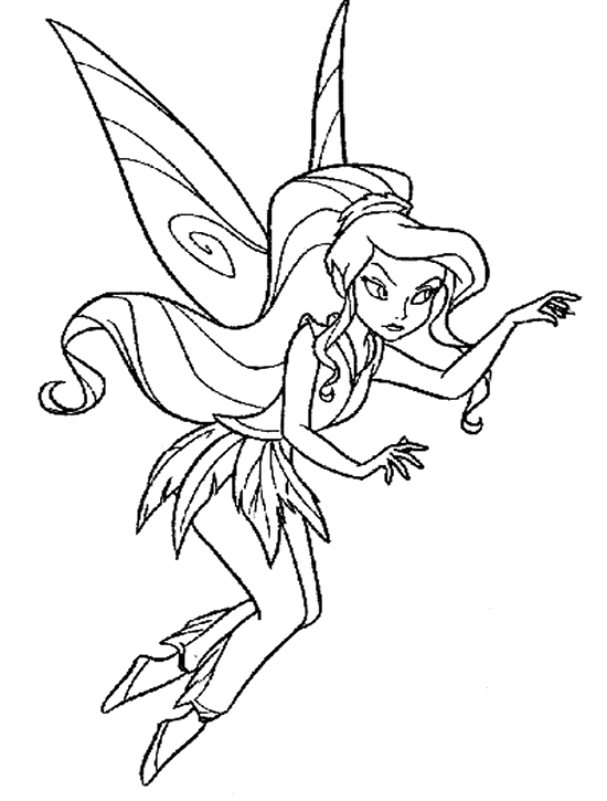 550x725 Disney Vidia The Fairy Coloring Pages Digis