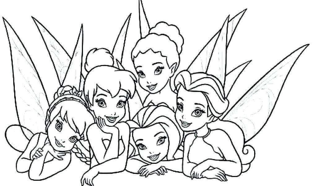 1024x600 Disney Fairy Coloring Pages Coloring Pages Of Friends Coloring