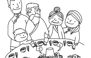315x200 New Year Coloring Pages