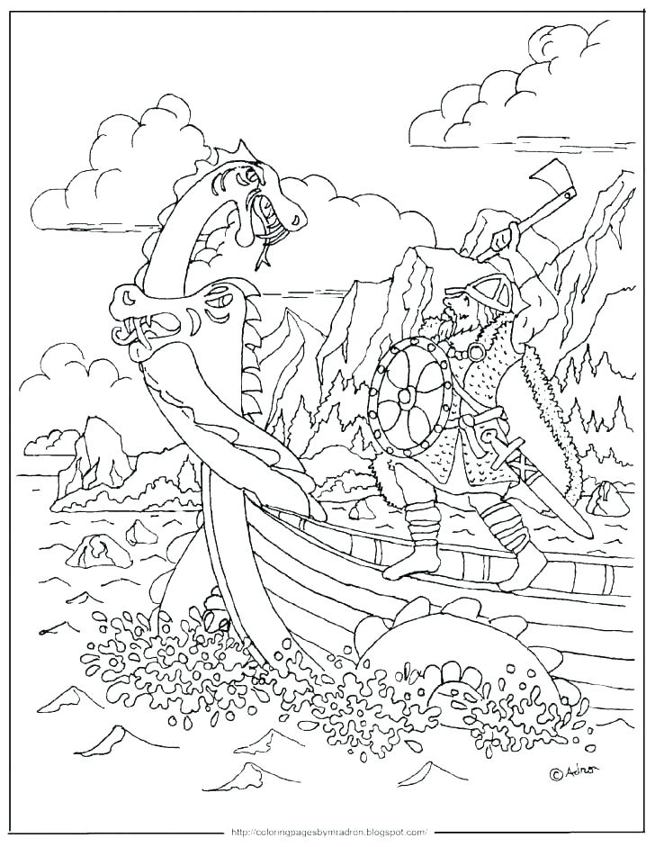 728x941 Viking Coloring Pages With Vikings Logo Coloring Page Viking
