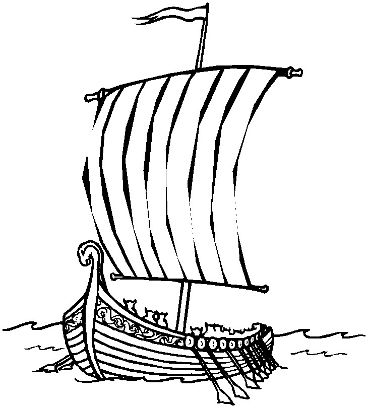 730x810 Printable Easter Coloring Page Viking Boat