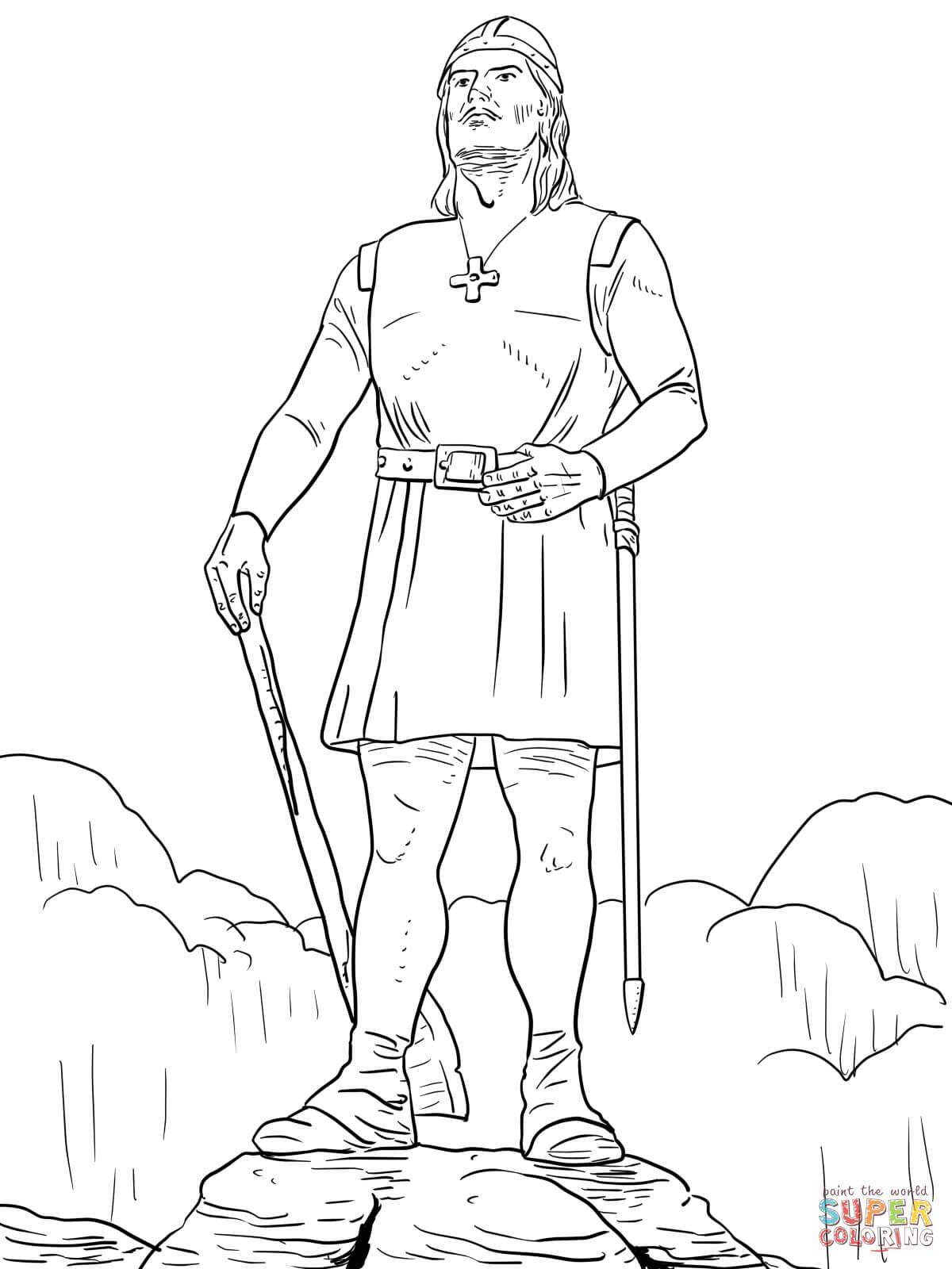1200x1600 Viking Ship Coloring Page
