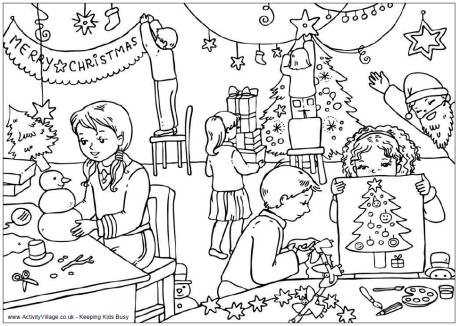 460x326 Activity Village Colouring Pages Christmas Classroom Colouring