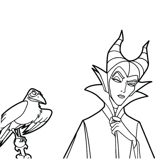 600x623 Free Disney Villain Coloring Pages Villain Coloring Pages Villains