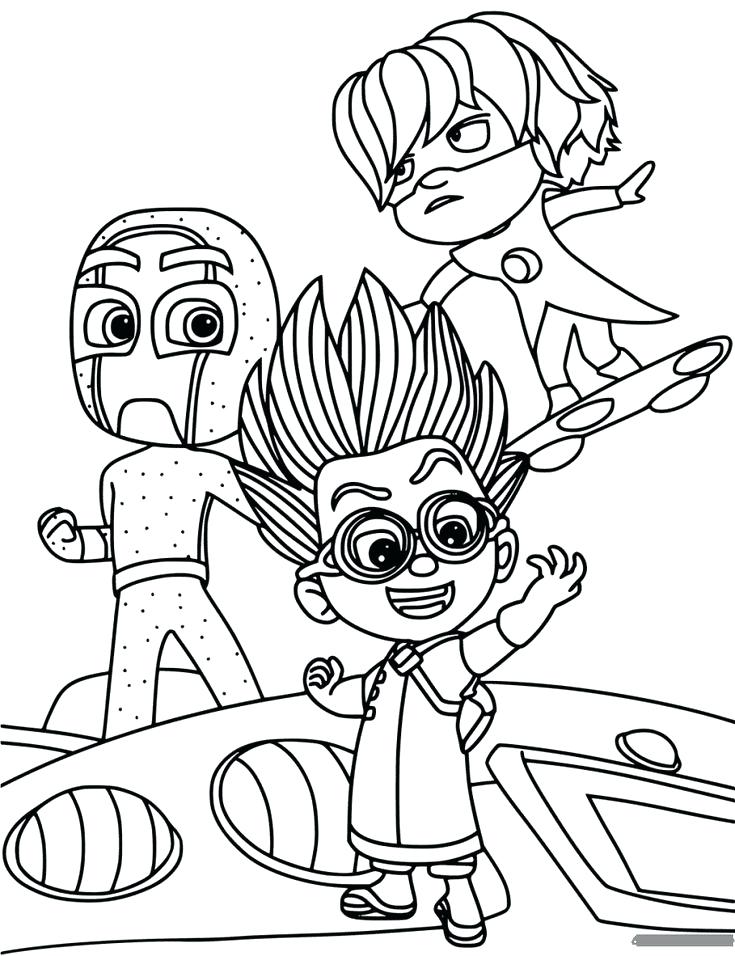735x956 Pj Masks Coloring Book And Masks Villain Coloring Page 16 Pj Masks
