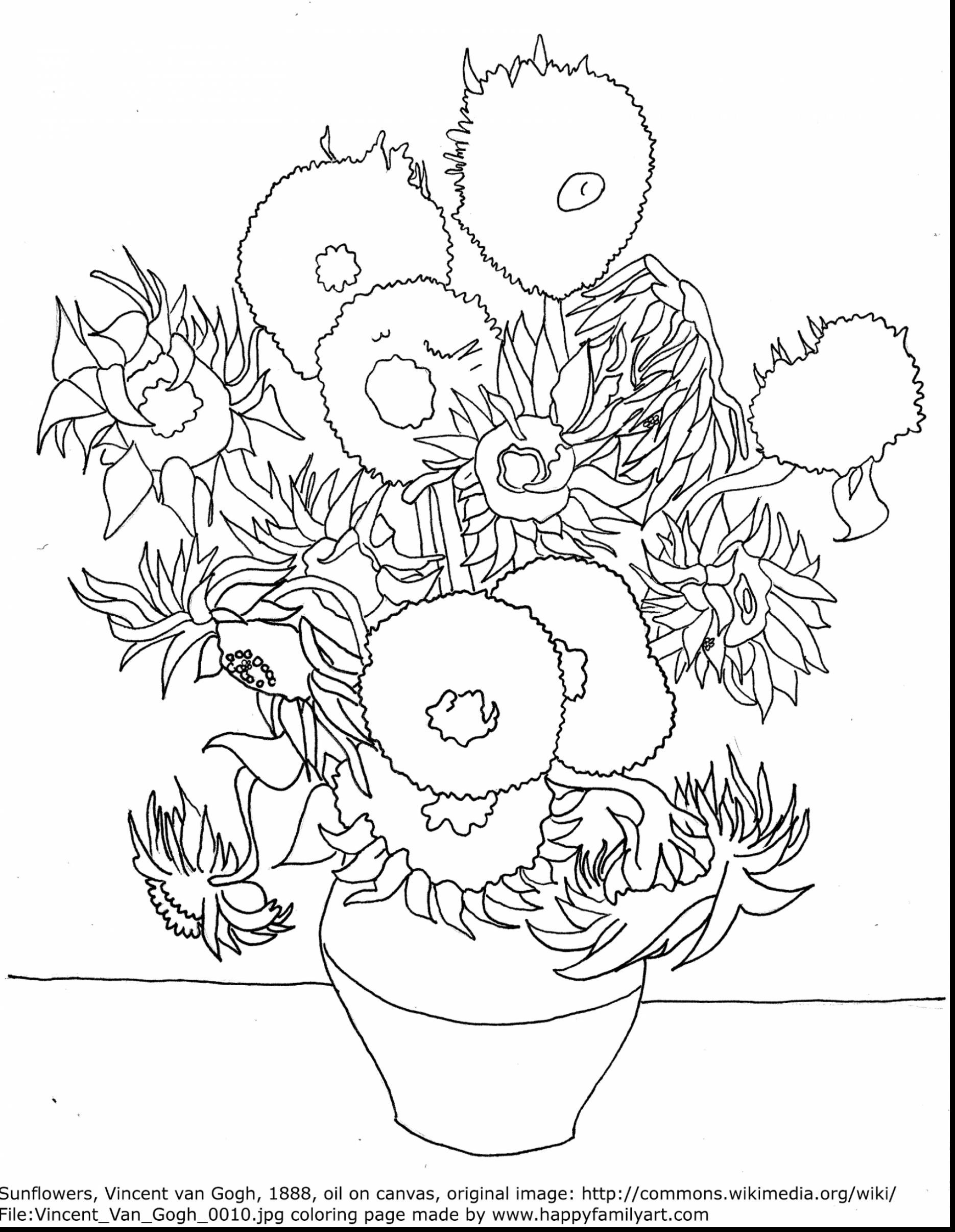 1870x2411 Starry Night Coloring Page By Vincent Van Gogh Best Acpra