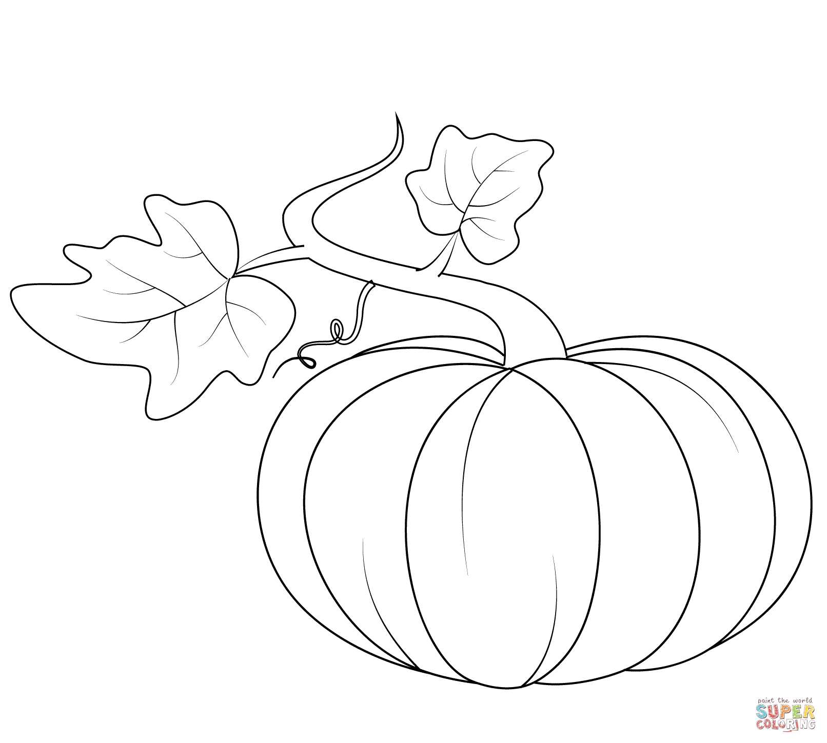1612x1449 Pumpkin Vine Coloring Page Free Design Templates