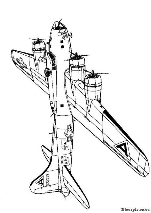 Vintage Airplane Coloring Pages