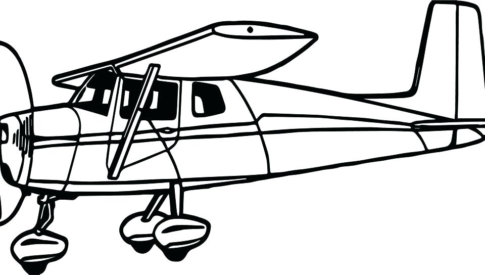 960x544 Coloring Pages Airplanes Airplane Coloring Page Free Images