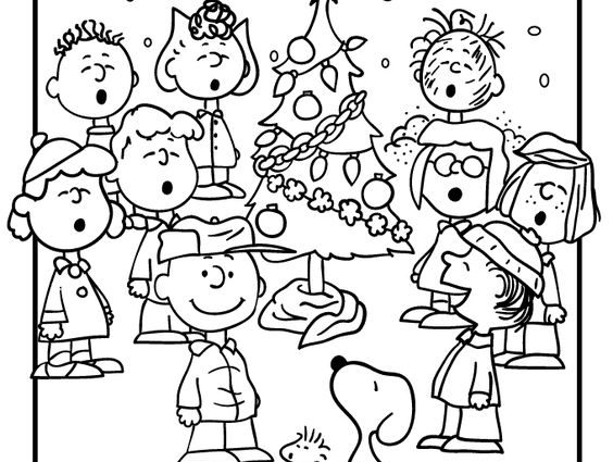 564x425 Free Vintage Christmas Coloring Pages A Charlie Brown Christmas