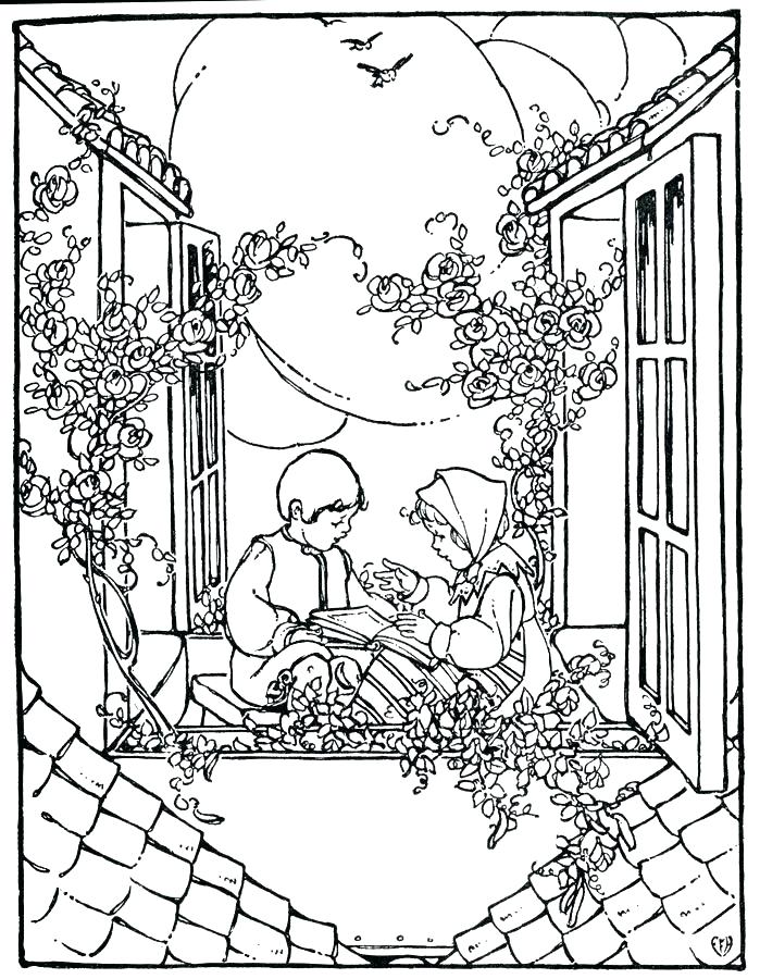 699x900 Vintage Christmas Coloring Pages X Vintage Christmas Coloring