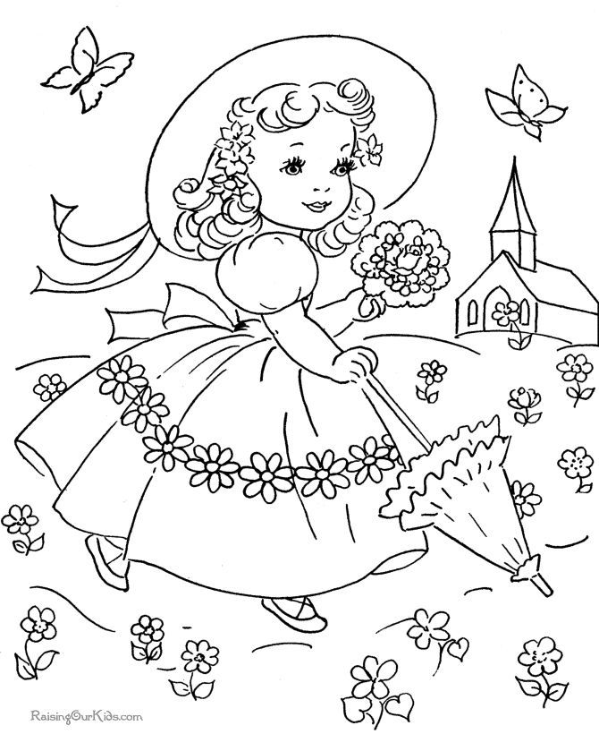 670x820 Vintage Coloring Pages 4.jpg Coloring Pages