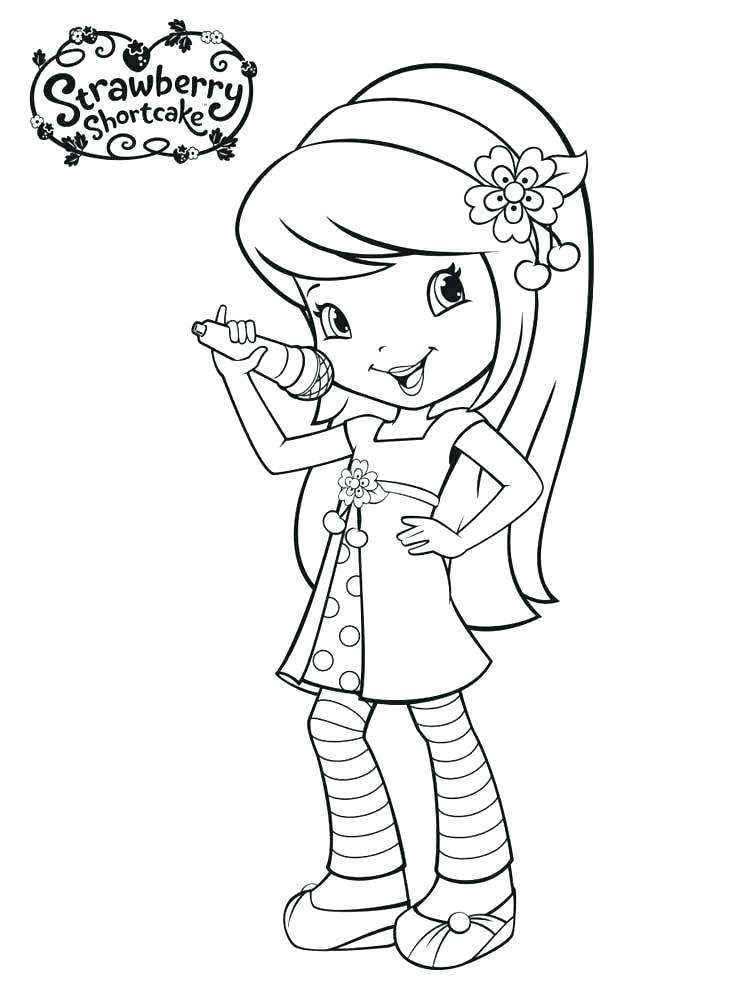 750x1000 Printable Strawberry Shortcake Coloring Pages Cherry Jam Coloring