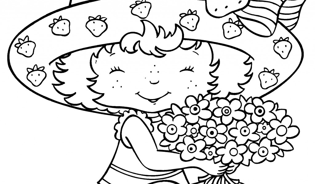1024x600 Strawberry Shortcake Coloring Pages Free Free Coloring Pages