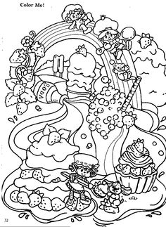 236x323 Vintage strawberry shortcake coloring pages Return To Strawberry