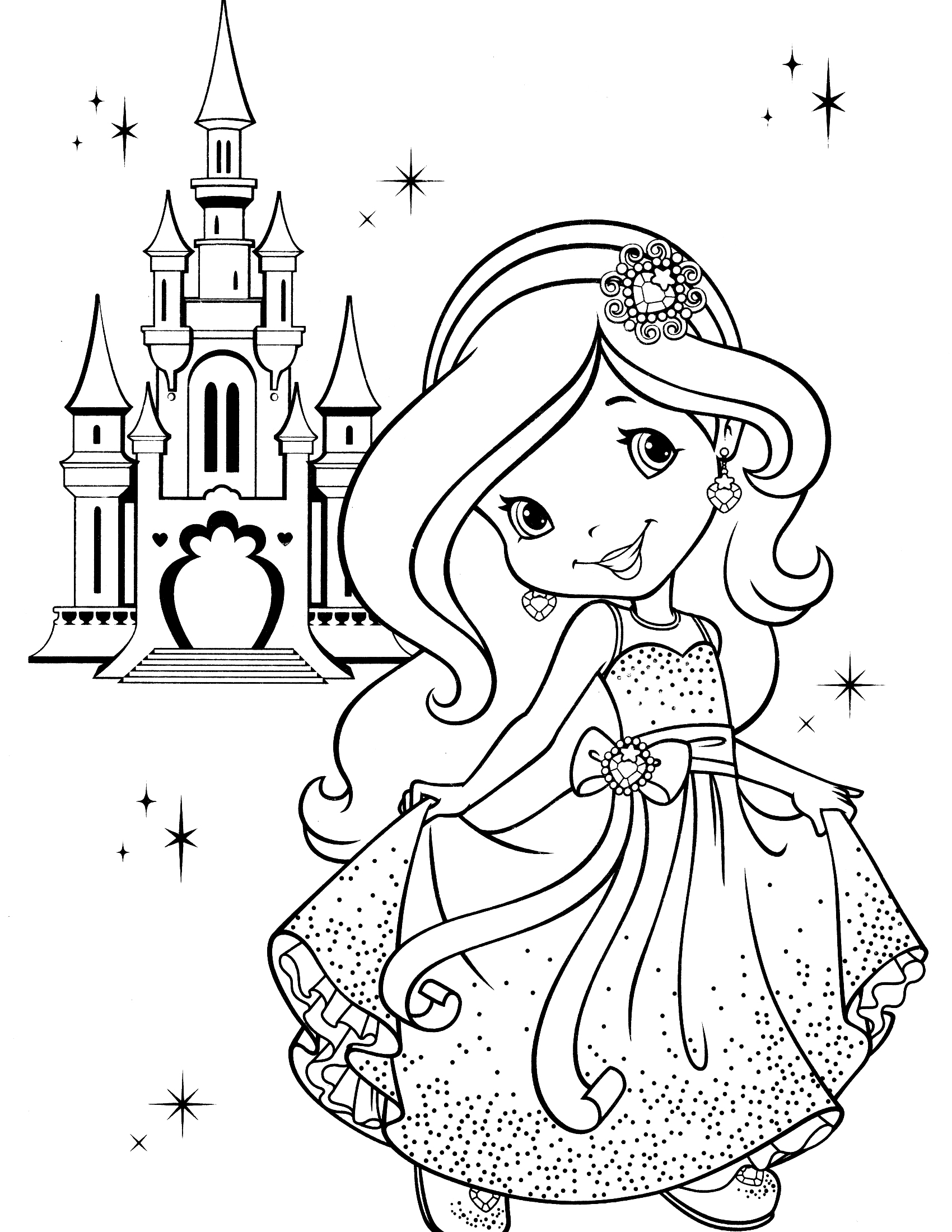 1700x2200 Awe Inspiring Strawberry Shortcake Coloring Pages Cute Cowgirl